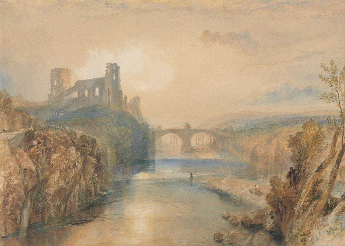 Barnard Castle Canvas Art - JMW Turner (24 x 36)