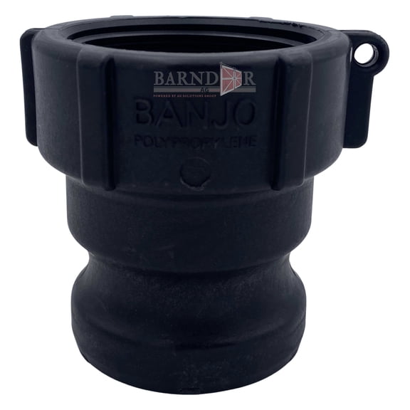 Barndoor Ag Banjo 200A Polypropylene Cam & Groove Fitting, 2" Male Adapter x NPT Female
