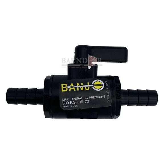 Barndoor Ag Banjo LVHB038V 3/8" Hose Barb Micro - Valve FKM