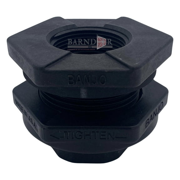 Barndoor Ag Banjo TF125 Polypropylene Bulkhead Tank Fitting, 1-1/4" NPT Female