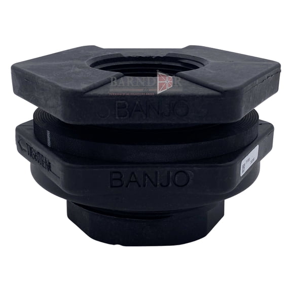 Barndoor Ag Banjo TF150 Polypropylene Bulkhead Tank Fitting, 1-1/2" NPT Female