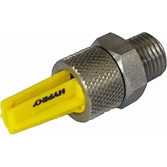 Barndoor Ag Hypro Boom X Tender XT024 Agricultural Sprayer Boom, Boomless Flat Fan Nozzle Size 24, 1/4" Male NPT Thread, Yellow