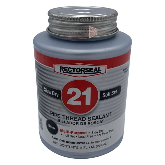 Barndoor Ag Rectorseal Rectorseal 21 Blackjack Pipe Thread Sealant; 1/2 Pint Can (RS21)