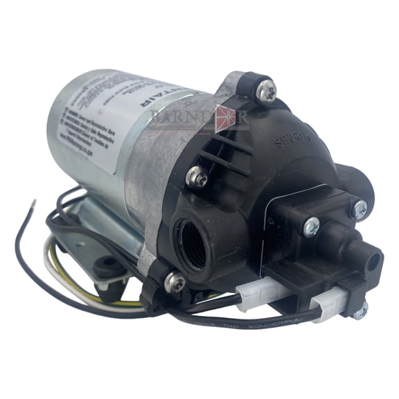 Shurflo 8000-812-288 Inline Diaphragm Water Pump, 115V, 1.4 GPM, 100 PSI, Chemical-Resistant, Self-Priming