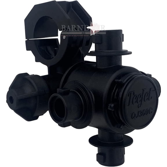 Barndoor Ag TeeJet Multiple Pipe Outlet 1 in. Connection Size, Three Nozzle Body Connector| Ideal for Wet Applications