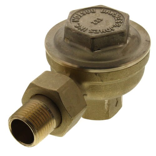 Barnes & Jones 122A 12" Angle Thermostatic Steam Radiator Trap Up To