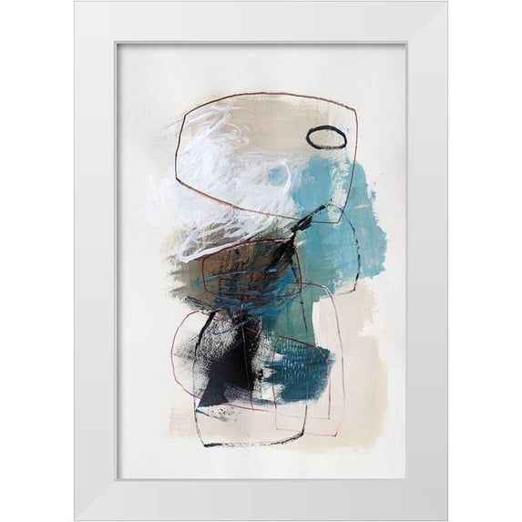 Barnes, Natasha 11x14 White Modern Wood Framed Museum Art Print Titled - In The Middle I