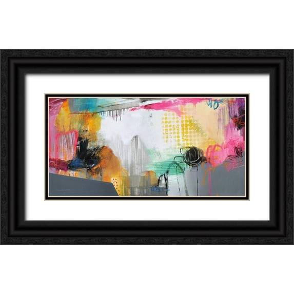 Barnes, Natasha 14x9 Black Ornate Wood Framed with Double Matting Museum Art Print Titled - While I Was Waiting