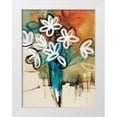 thumbnail image 1 of Barnes, Natasha 25x32 White Modern Wood Framed Museum Art Print Titled - Floral and Still Life Trance I, 1 of 4