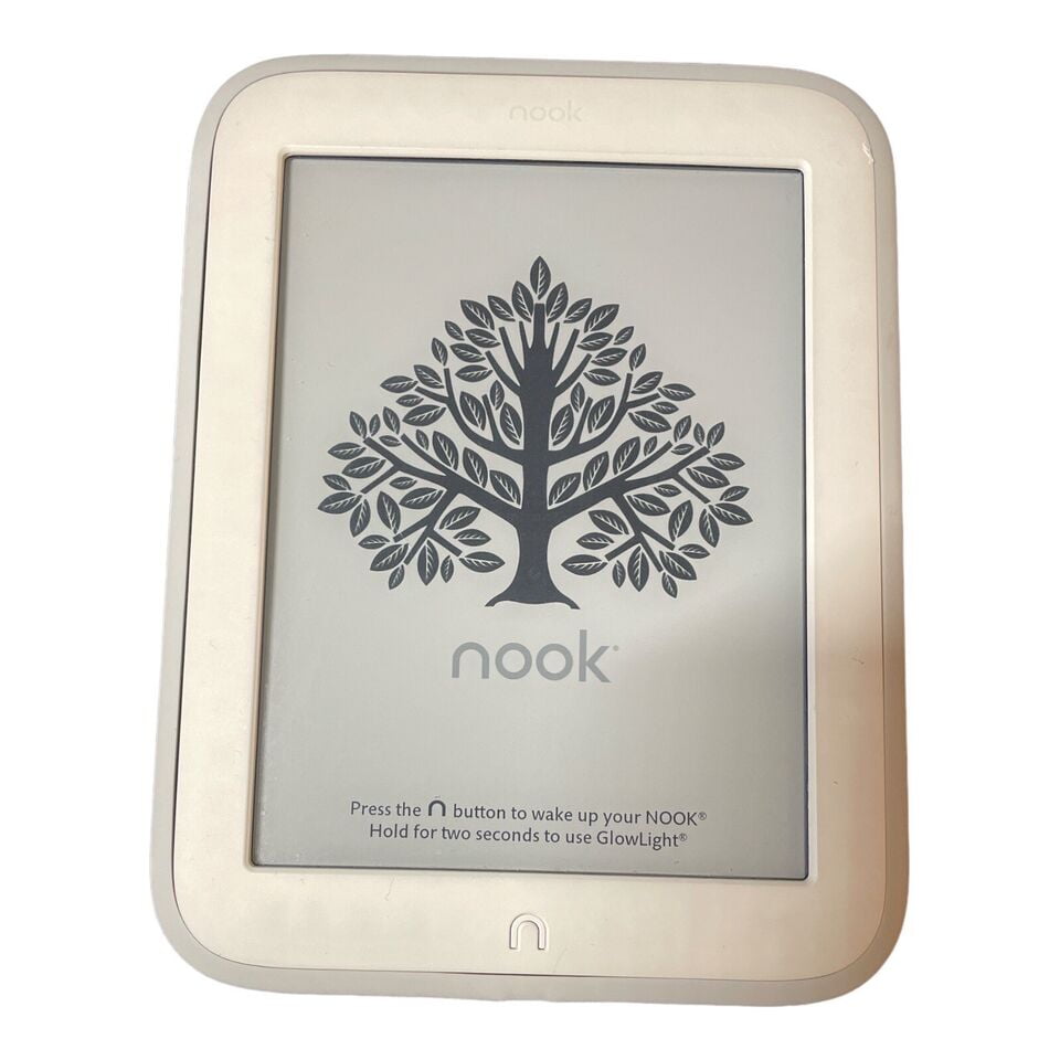 Barnes & Noble NOOK GlowLight EBook Reader 4GB (BNRV500) With Purple Flip Cover