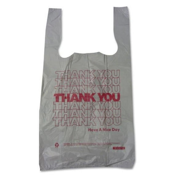 Barnes Paper BPC 2 Mil Plastic Thank-You Bag - 6 x 4 x 15 in.