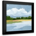 thumbnail image 1 of Barnes, Victoria 12x12 Black Modern Framed Museum Art Print Titled - Lakeside Study IV, 1 of 5