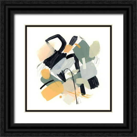 Barnes, Victoria 12x12 Black Ornate Wood Framed with Double Matting Museum Art Print Titled - Covey II
