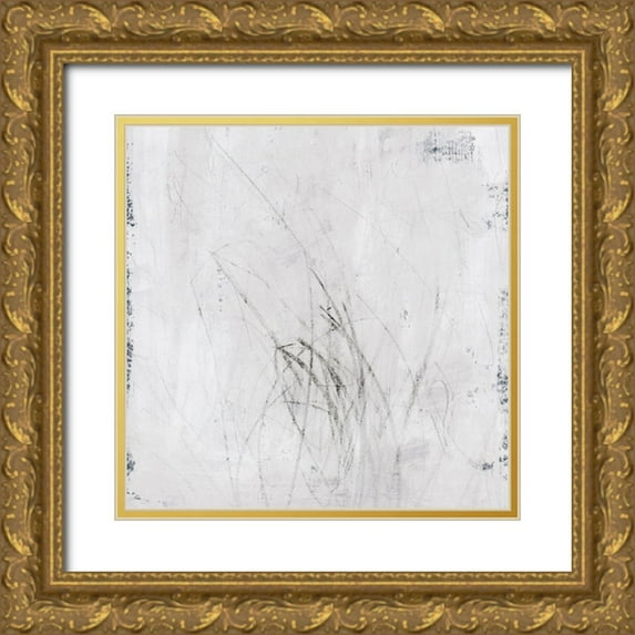 Barnes, Victoria 12x12 Gold Ornate Wood Framed with Double Matting Museum Art Print Titled - Subtle Scratches I