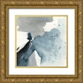 thumbnail image 1 of Barnes, Victoria 12x12 Gold Ornate Wood Framed with Double Matting Museum Art Print Titled - Winter Current IV, 1 of 4