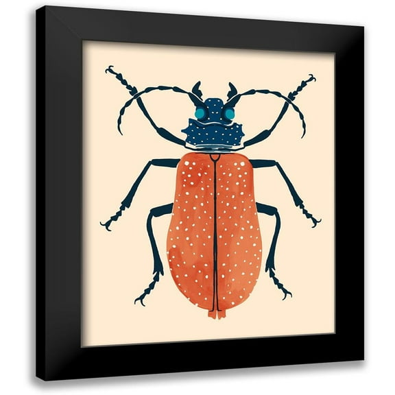 Barnes, Victoria 12x14 Black Modern Framed Museum Art Print Titled - Beetle Bug III