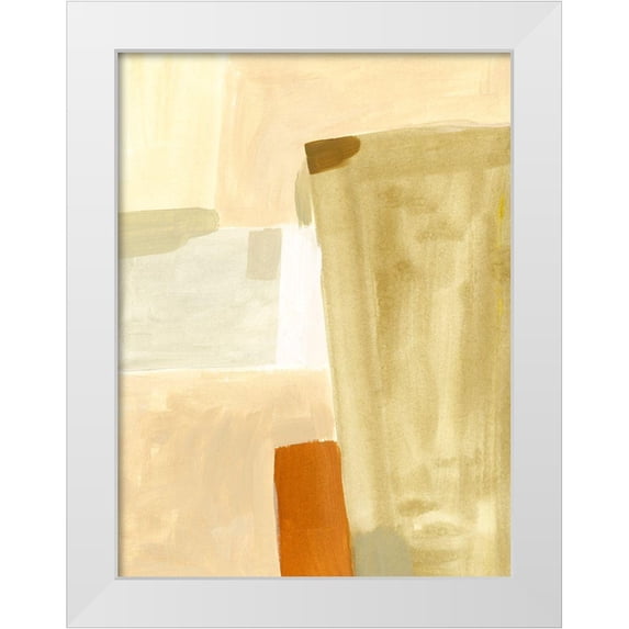 Barnes, Victoria 12x14 White Modern Wood Framed Museum Art Print Titled - Neutral Block I