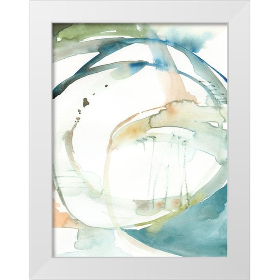 Barnes, Victoria 12x14 White Modern Wood Framed Museum Art Print Titled - Organic Loop I