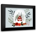 thumbnail image 1 of Barnes, Victoria 14x11 Black Modern Framed Museum Art Print Titled - Snow Globe Village Collection A, 1 of 5
