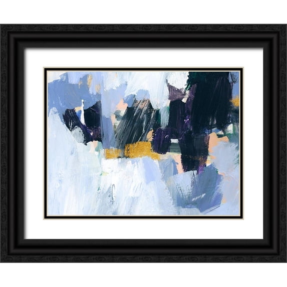 Barnes, Victoria 14x12 Black Ornate Wood Framed with Double Matting Museum Art Print Titled - Arctic Ledge II
