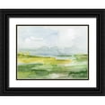 thumbnail image 1 of Barnes, Victoria 14x12 Black Ornate Wood Framed with Double Matting Museum Art Print Titled - Watery Lowlands II, 1 of 4
