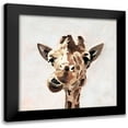 thumbnail image 1 of Barnes, Victoria 15x15 Black Modern Framed Museum Art Print Titled - Giraffes Gaze II, 1 of 5