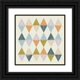 thumbnail image 1 of Barnes, Victoria 15x15 Black Ornate Wood Framed with Double Matting Museum Art Print Titled - Deco Diagram I, 1 of 4