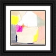 thumbnail image 1 of Barnes, Victoria 15x15 Black Ornate Wood Framed with Double Matting Museum Art Print Titled - Hot Pink Patch I, 1 of 4