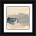 thumbnail image 1 of Barnes, Victoria 15x15 Black Ornate Wood Framed with Double Matting Museum Art Print Titled - Inky View II, 1 of 4