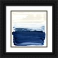 thumbnail image 1 of Barnes, Victoria 15x15 Black Ornate Wood Framed with Double Matting Museum Art Print Titled - Ocean Brushstrokes II, 1 of 4