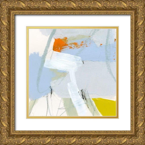 Barnes, Victoria 15x15 Gold Ornate Wood Framed with Double Matting Museum Art Print Titled - Colorful Crop IV