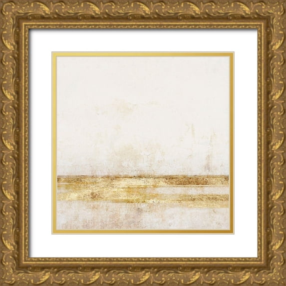 Barnes, Victoria 15x15 Gold Ornate Wood Framed with Double Matting Museum Art Print Titled - Ethereal Horizon II