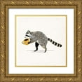 thumbnail image 1 of Barnes, Victoria 15x15 Gold Ornate Wood Framed with Double Matting Museum Art Print Titled - Rascally Raccoon III, 1 of 4
