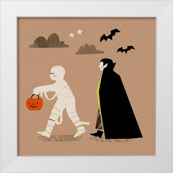 Barnes, Victoria 15x15 White Modern Wood Framed Museum Art Print Titled - Graphic Halloween IV