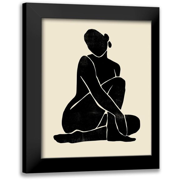 Barnes, Victoria 15x18 Black Modern Framed Museum Art Print Titled - Onyx Figure I