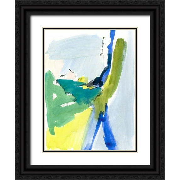 Barnes, Victoria 15x18 Black Ornate Wood Framed with Double Matting Museum Art Print Titled - Wicklow II