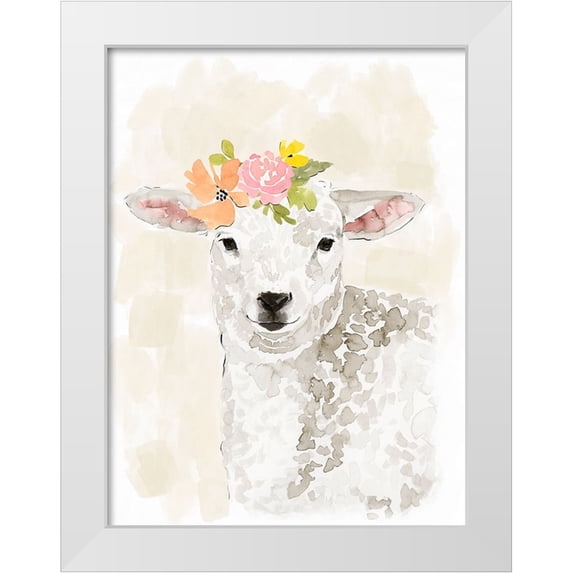 Barnes, Victoria 15x18 White Modern Wood Framed Museum Art Print Titled - Pasture Pals III