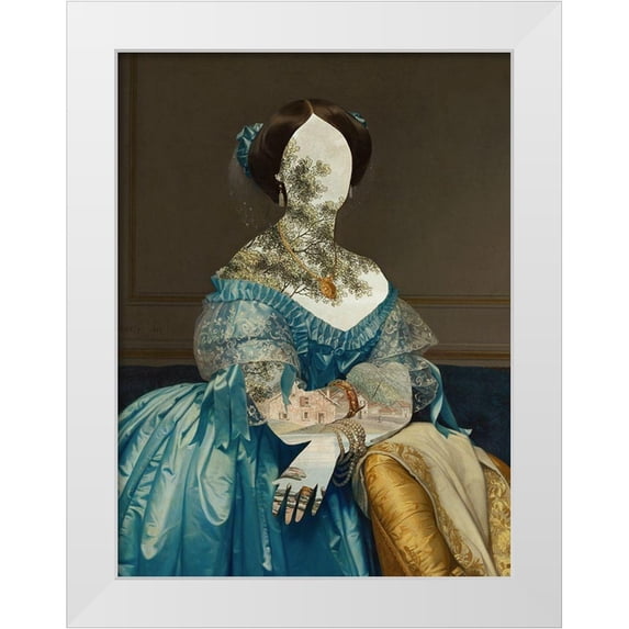 Barnes, Victoria 15x18 White Modern Wood Framed Museum Art Print Titled - Royal Collage I