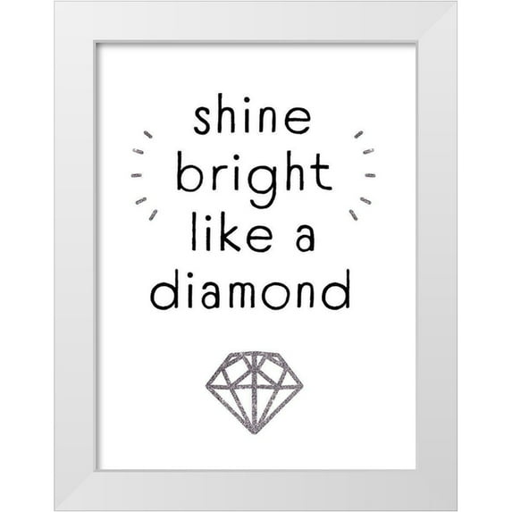 Barnes, Victoria 15x18 White Modern Wood Framed Museum Art Print Titled - Shine Bright I