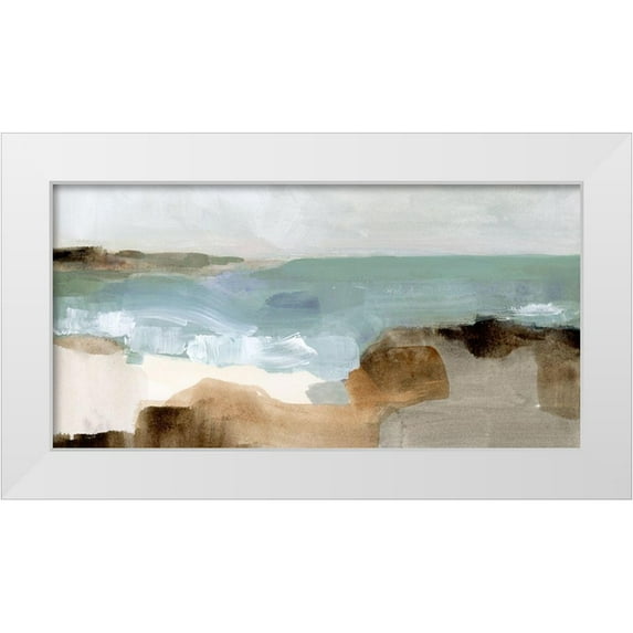 Barnes, Victoria 18x11 White Modern Wood Framed Museum Art Print Titled - Ocean Sigh III