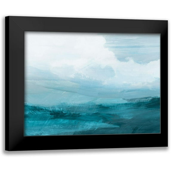 Barnes, Victoria 18x15 Black Modern Framed Museum Art Print Titled - Azure Rising IV