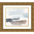 thumbnail image 1 of Barnes, Victoria 18x15 Gold Ornate Wood Framed with Double Matting Museum Art Print Titled - Coastal Tones IV, 1 of 4