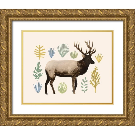 Barnes, Victoria 18x15 Gold Ornate Wood Framed with Double Matting Museum Art Print Titled - Sagebrush Prairie III