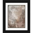 thumbnail image 1 of Barnes, Victoria 19x24 Black Ornate Wood Framed with Double Matting Museum Art Print Titled - Fresco Collage III, 1 of 4