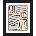 thumbnail image 1 of Barnes, Victoria 19x24 Black Ornate Wood Framed with Double Matting Museum Art Print Titled - Spliced Lines III, 1 of 4