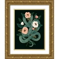 thumbnail image 1 of Barnes, Victoria 19x24 Gold Ornate Wood Framed with Double Matting Museum Art Print Titled - Skull and Snake I, 1 of 4