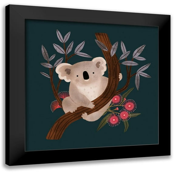 Barnes, Victoria 20x20 Black Modern Framed Museum Art Print Titled - Australian Animals I
