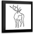 thumbnail image 1 of Barnes, Victoria 20x20 Black Modern Framed Museum Art Print Titled - Critter Contour VI, 1 of 5