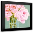 thumbnail image 1 of Barnes, Victoria 20x20 Black Modern Framed Museum Art Print Titled - Popping Peonies I, 1 of 5