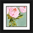 thumbnail image 1 of Barnes, Victoria 20x20 Black Ornate Wood Framed with Double Matting Museum Art Print Titled - Popping Peonies III, 1 of 4